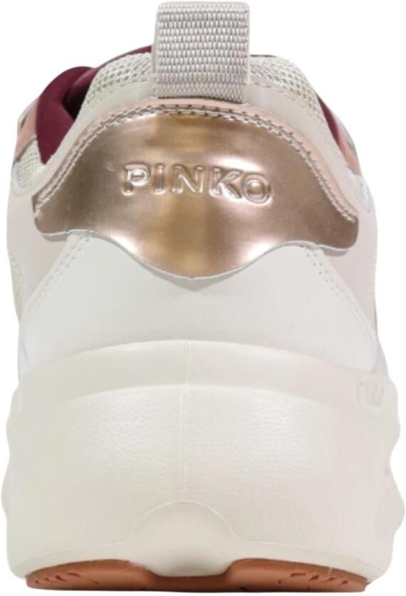 Pinko Pink 09 Sneaker Calf Leather Mesh - Foto 2
