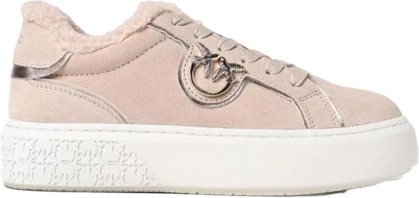 Pinko Platform Sportieve Slip-On Suède Sneakers met Veters