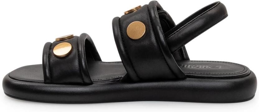 Pinko Platte leren sandalen - Foto 2