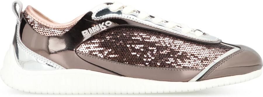 Pinko Paillet versierde lage sneakers
