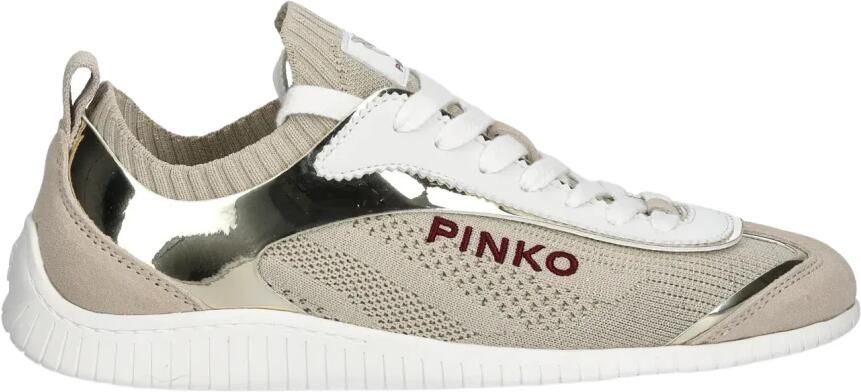 PINKO Lage Sneakers Dames Reby 03 Textiel Goud