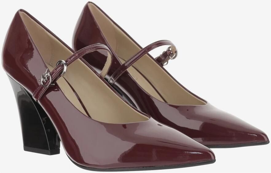 Pinko Rode leren pumps met hak