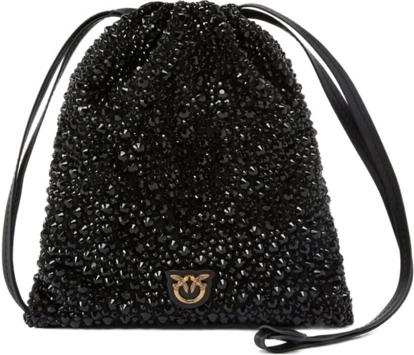 Pinko Slouchy Schoudertas met Strass - Foto 2