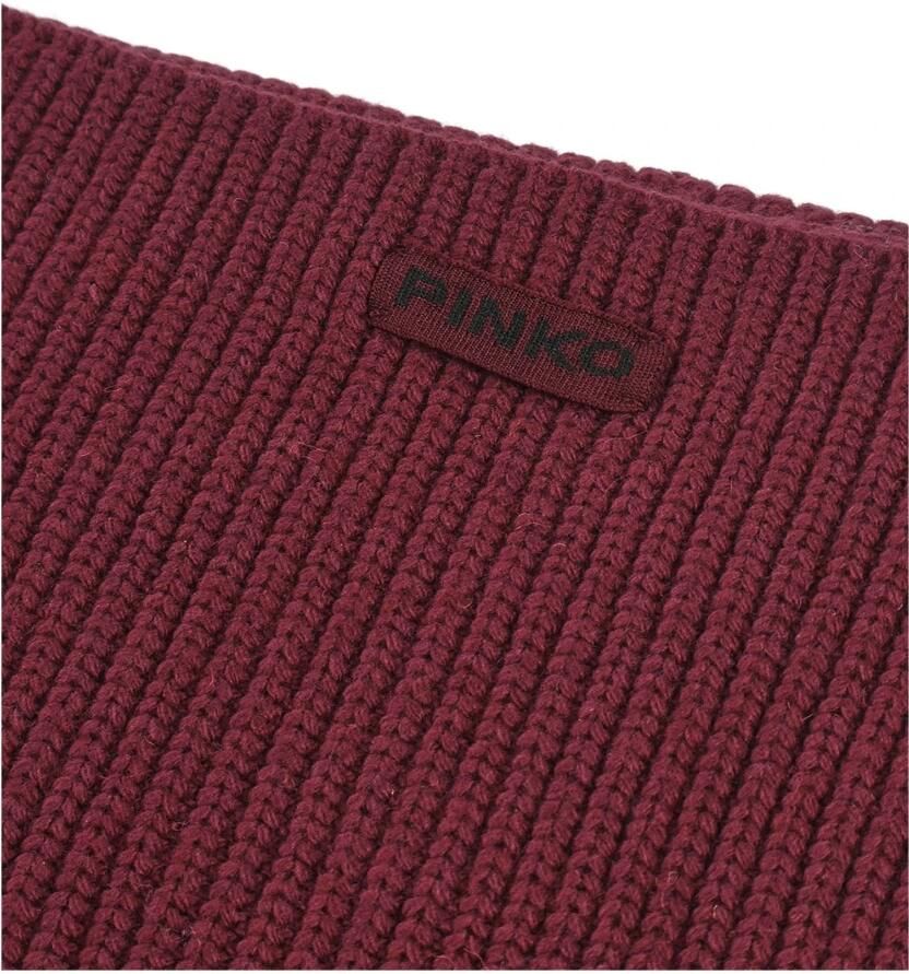 Pinko Geribbelde Sjaal Slovenië Half English Rib