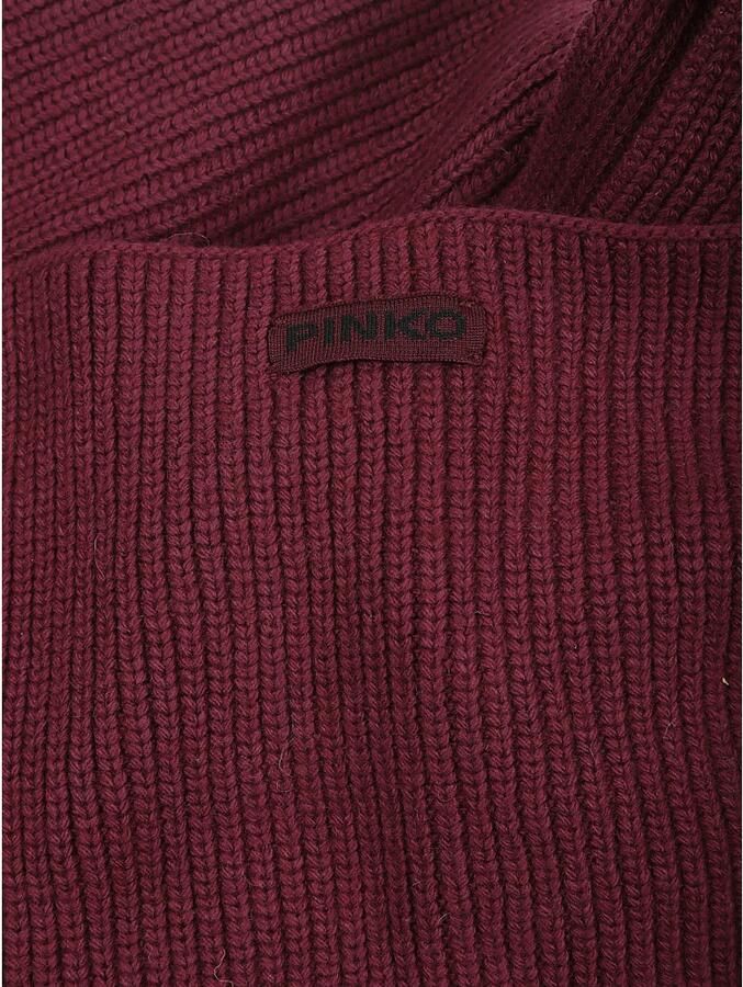 Pinko Geribbelde Sjaal Slovenië Half English Rib - Foto 3