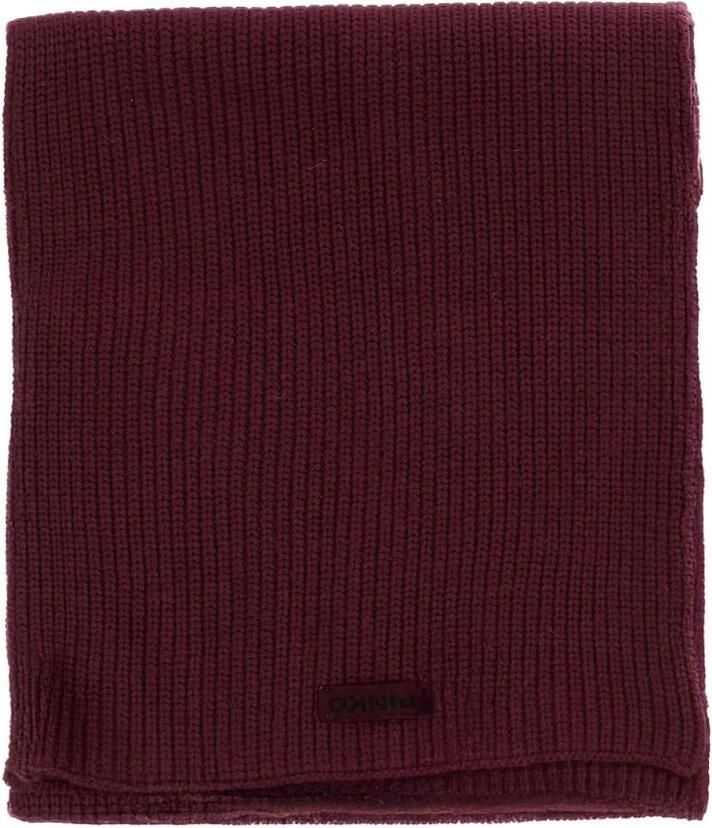 Pinko Geribbelde Sjaal Slovenië Half English Rib - Foto 3