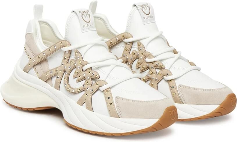 Pinko Witte Sneakers met Dikke Zool