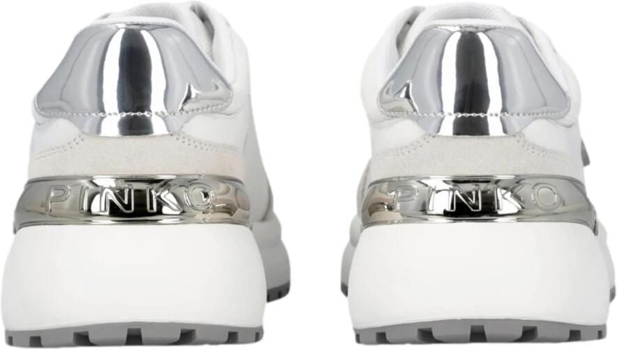 Pinko Witte Zilveren Sneakers Love Birds Ss0019P027 - Foto 2
