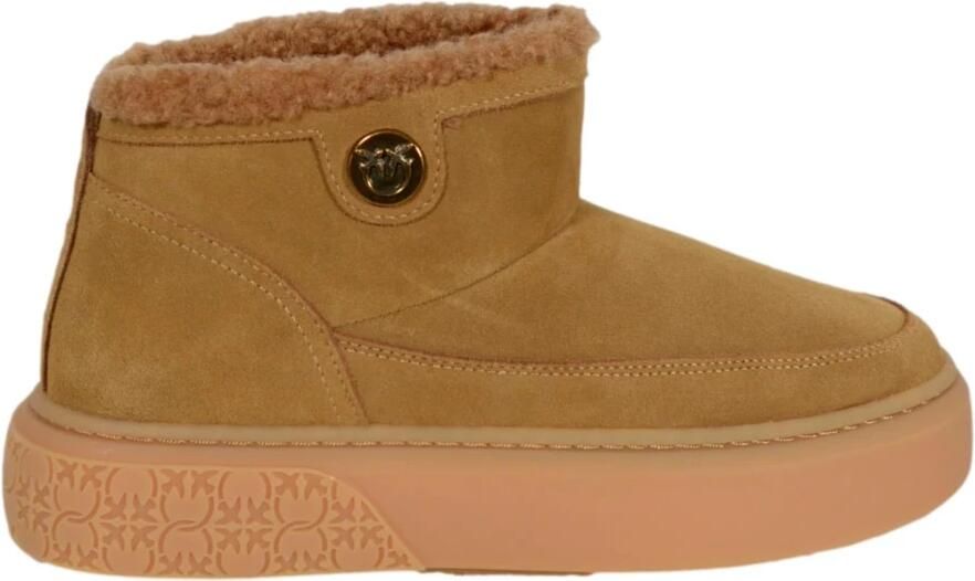 Pinko Gelamineerde Koe Mid Sneaker - Foto 4