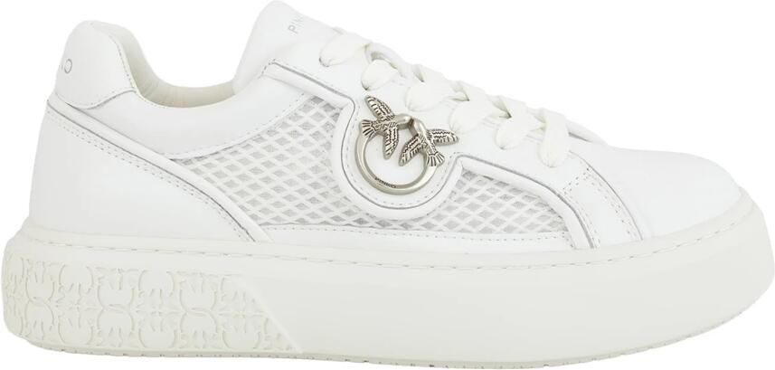 Pinko Yoko 33 Sneaker van kalfsleer en mesh Comfortabele pasvorm Ventilerende panelen