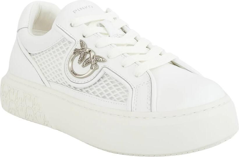 Pinko Yoko 33 Sneaker van kalfsleer en mesh Comfortabele pasvorm Ventilerende panelen - Foto 3