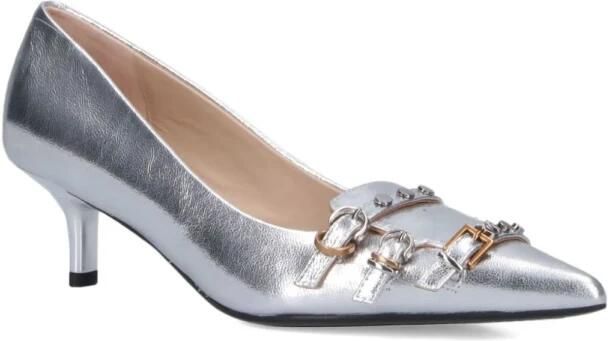 Pinko Zilveren puntige neus gesp hakken