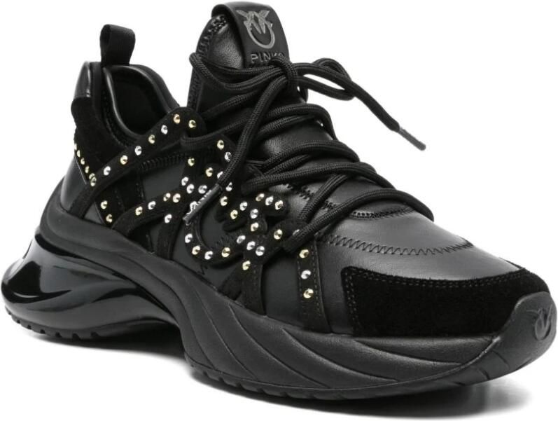 Pinko Zwarte Sneakers voor Vrouwen Aw25