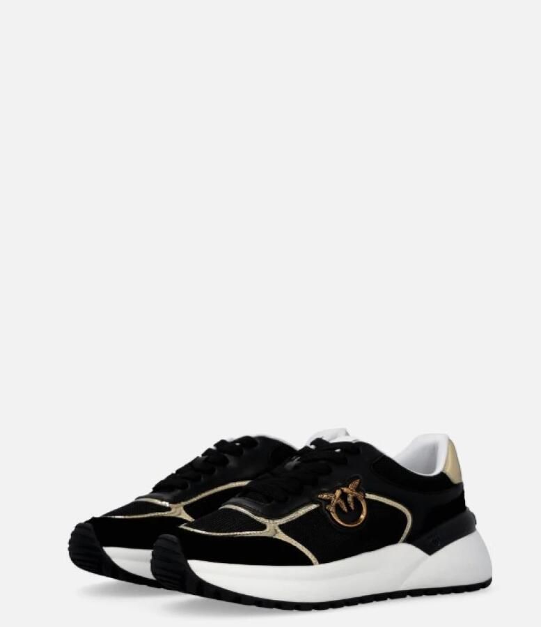 PINKO Lage Sneakers Dames Gem 01 Maat: 41 Materiaal: Textiel Kleur: Zwart
