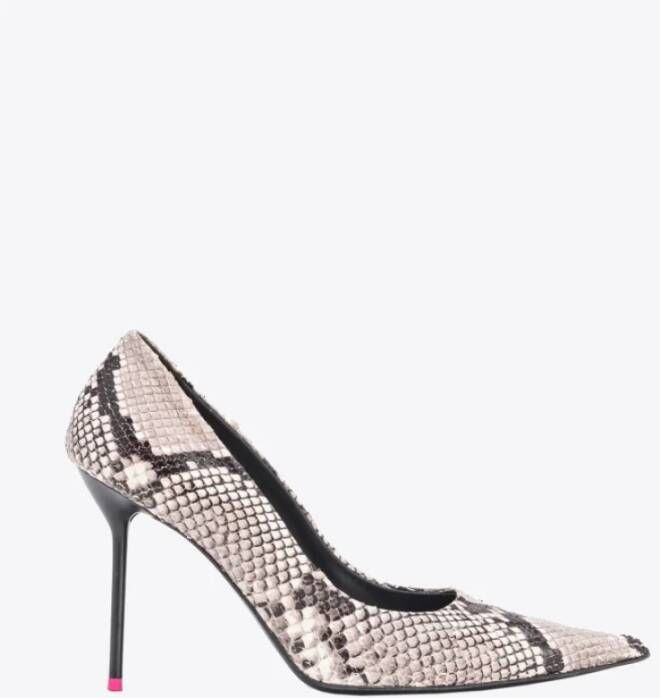 pinko Pythonprint Puntige Pumps Multicolor Dames