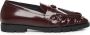 Pinko Rode Leren Platte Schoenen - Thumbnail 1