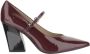 Pinko Rode leren pumps met hak - Thumbnail 1