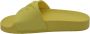 Pinko Gele rubber sandalen met logo-print - Thumbnail 1