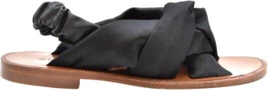 Pinko Lage sandalen in zwart satijn Black Dames