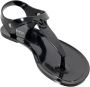 Pinko Platte Sandalen Love Birds Logo Zwart Black Dames - Thumbnail 1