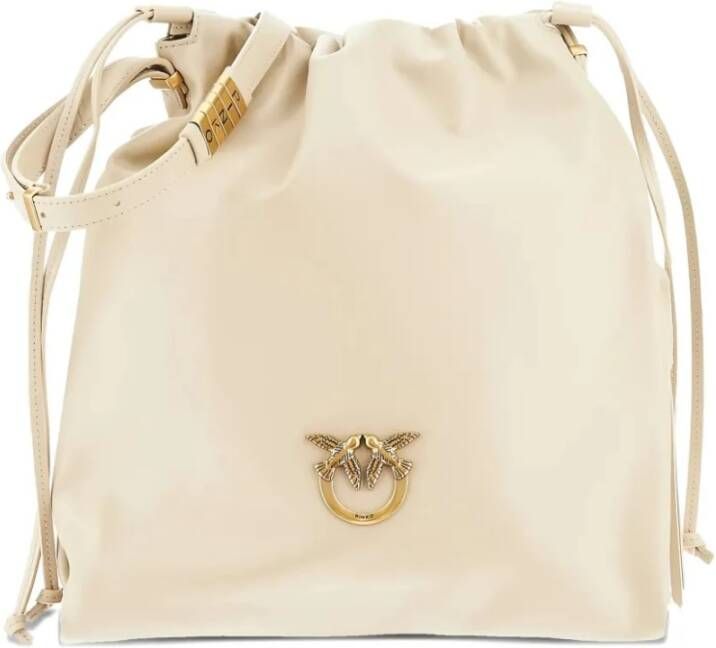 Pinko Slouchy Classic Tas in Beige-Grijs