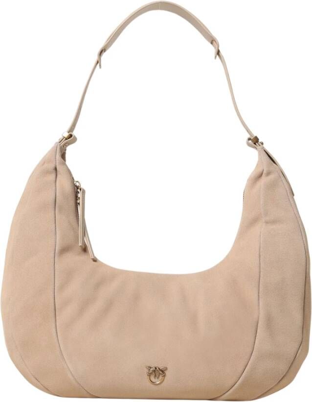 Pinko Slouchy Hobo Suède Tas