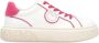 Pinko Witte Leren Sneakers met Contrastafwerking en Rubberen Zool White Dames - Thumbnail 2