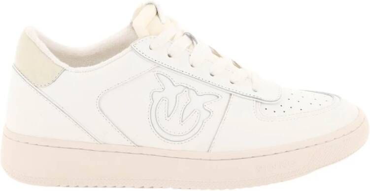 Pinko Witte Casual Gesloten Platte Sneakers White Dames