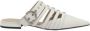 Pinko Slippers & Mules Pointed-Toe Sabot With Cut-Out Insert in wit - Thumbnail 2