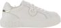 Pinko Low-Top Sneakers Yoko Leather Sneakers With Logo in wit - Thumbnail 2