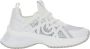 Pinko Low-Top Sneakers Panelled Design Scuba Jersey And Calf Leather Snea in wit - Thumbnail 4