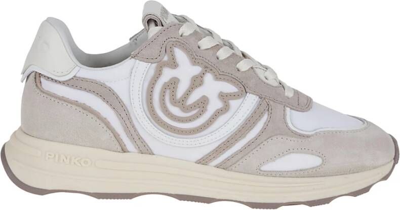 PINKO Lage Sneakers Dames Zoe 01 Maat: 39 Materiaal: Suède Kleur: Beige - Foto 3