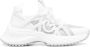 Pinko Low-Top Sneakers Panelled Design Scuba Jersey And Calf Leather Snea in wit - Thumbnail 1