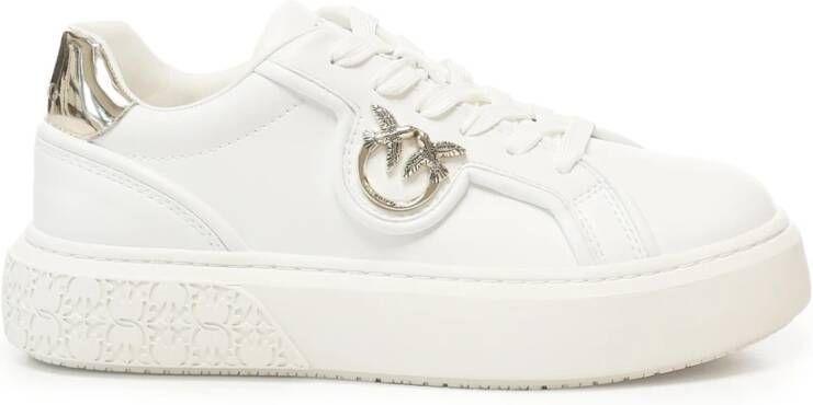 Pinko Witte Sneakers met Flatform Zool