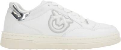 Pinko Witte Sneakers van Kalfsleer White Dames