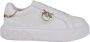 Pinko Low-Top Sneakers Panelled White Calf Leather Sneakers With Love Bir in wit - Thumbnail 2