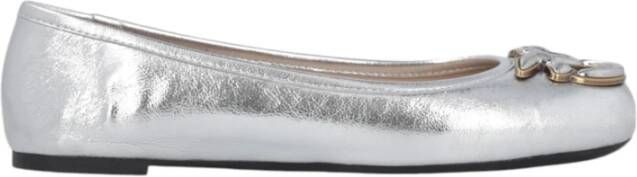 Pinko Zilveren Ballerina Platte Schoenen