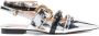 Pinko Zilveren Platte Schoenen met Lage Hak Gray Dames - Thumbnail 1