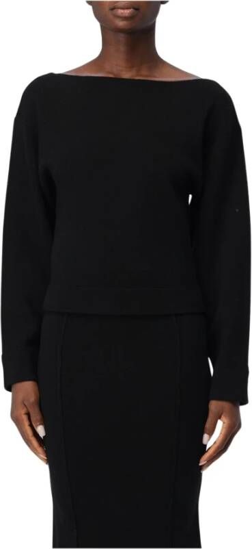 Pinko Zwarte Boot Neck Truienset