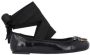 Pinko Zwarte Leren Ballerina Schoenen met Love Birds Logo Black Dames - Thumbnail 1