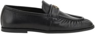 Pinko Zwarte Leren Love Pump Loafers