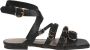 Pinko Slippers & Mules Leather sandals 'Marli' in zwart - Thumbnail 1
