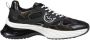 Pinko Leren Damessneakers Lente Zomer Collectie Black Dames - Thumbnail 2