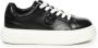 Pinko Zwarte Leren Sneakers Love Birds Logo Black Dames - Thumbnail 6