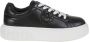 Pinko Zwarte Leren Sneakers Love Birds Logo Black Dames - Thumbnail 10