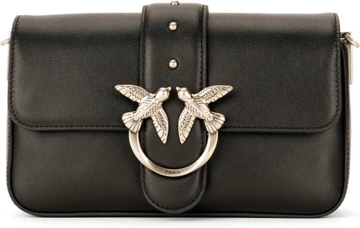 Pinko Zwarte Mini Slouchy Love Tassen