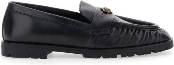 Pinko Zwarte platte mocassinschoenen