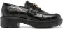 Pinko Zwarte Platte Schoenen met Krokodilleneffect Black Dames - Thumbnail 1