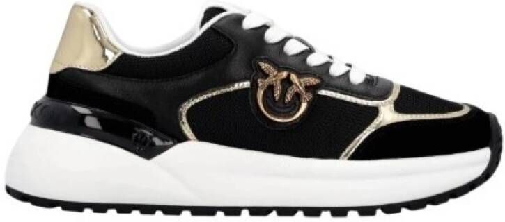 PINKO Lage Sneakers Dames Gem 01 Textiel Zwart