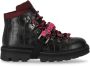 Pinko Zzero Black Fuchsia Combat Boots Zwart Dames - Thumbnail 1